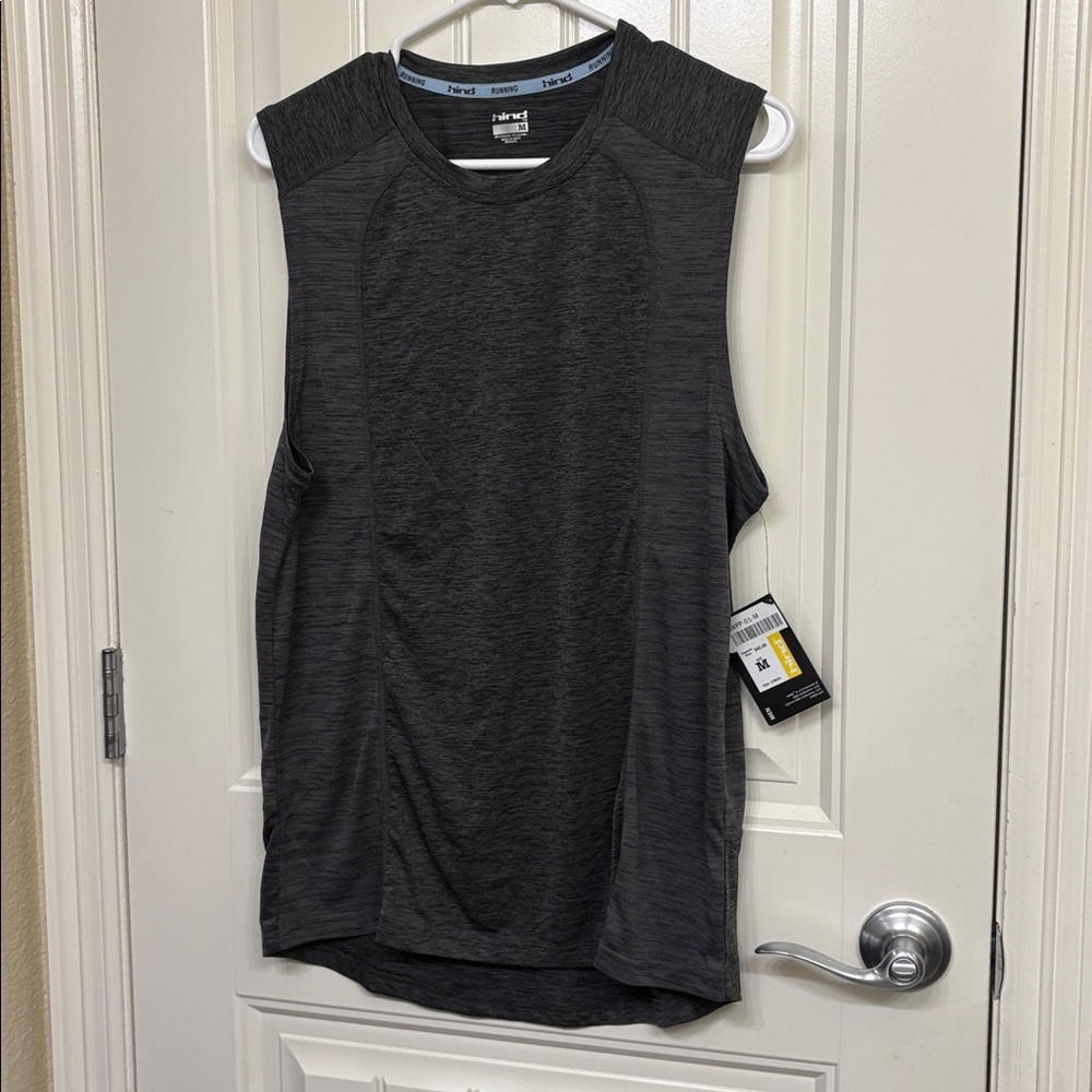 NWT Hind Charcoal Gray Running Top